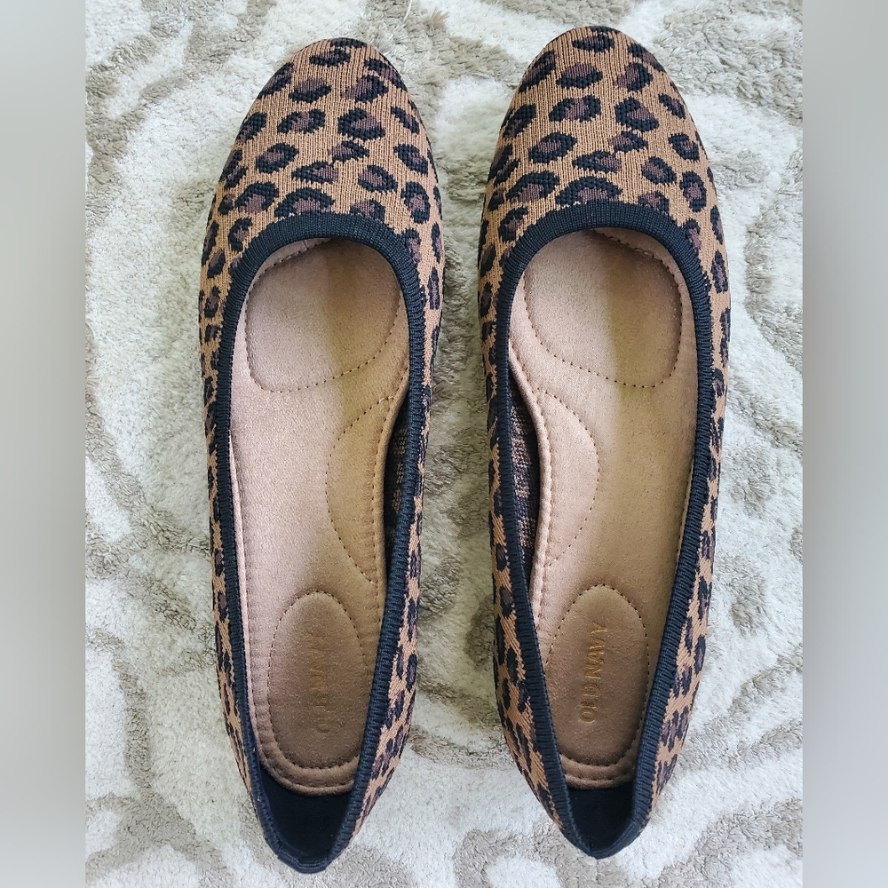 Cheetah Print Flats, Old Navy Leopard Ballet Flats, New Without Tags